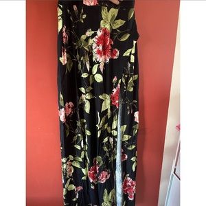 XS floral maxi skirt